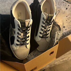 Golden Goose Black and White Sneakers